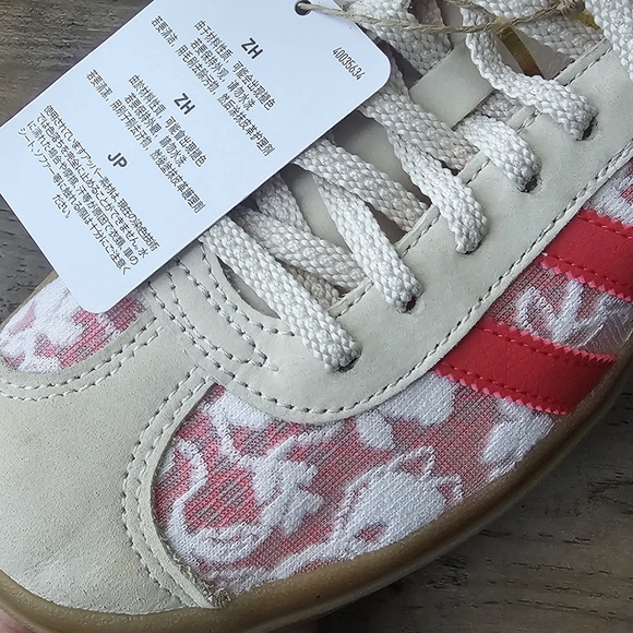 Adidas Gazelle Bold Red and White Sneakers - Picture 9 of 17